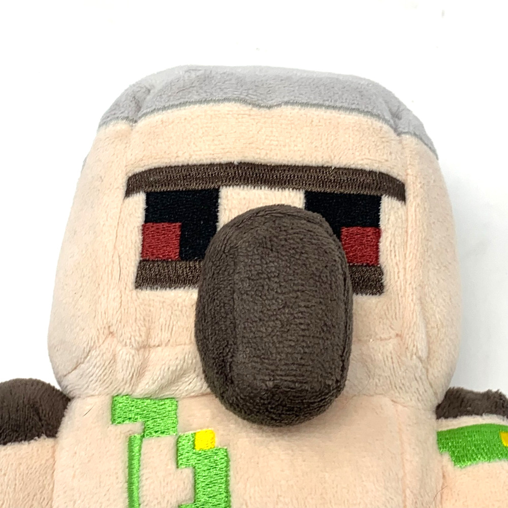 Minecraft Happy Explorer Iron Golem Plush Mojang Jinx Red Rose Stuffed Toy 8”